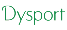 Dysport logo in green text
